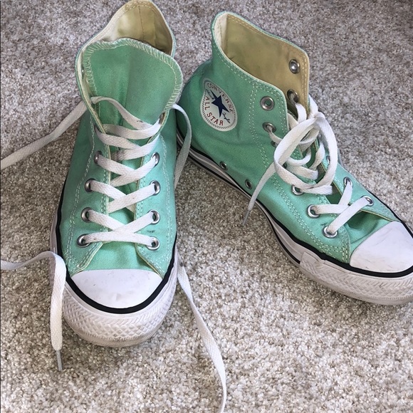 mint converse high tops